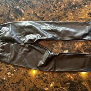 Vegan leather pants